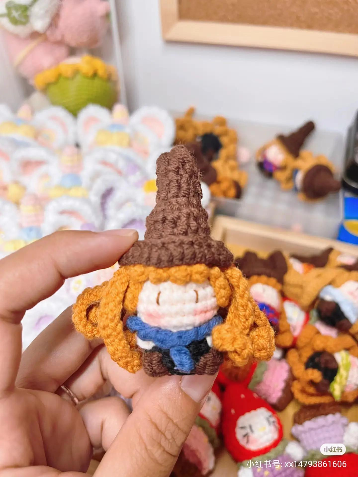 Crochet Pattern: Soft Candy Hermione Amigurumi Doll with Hat and Scarf