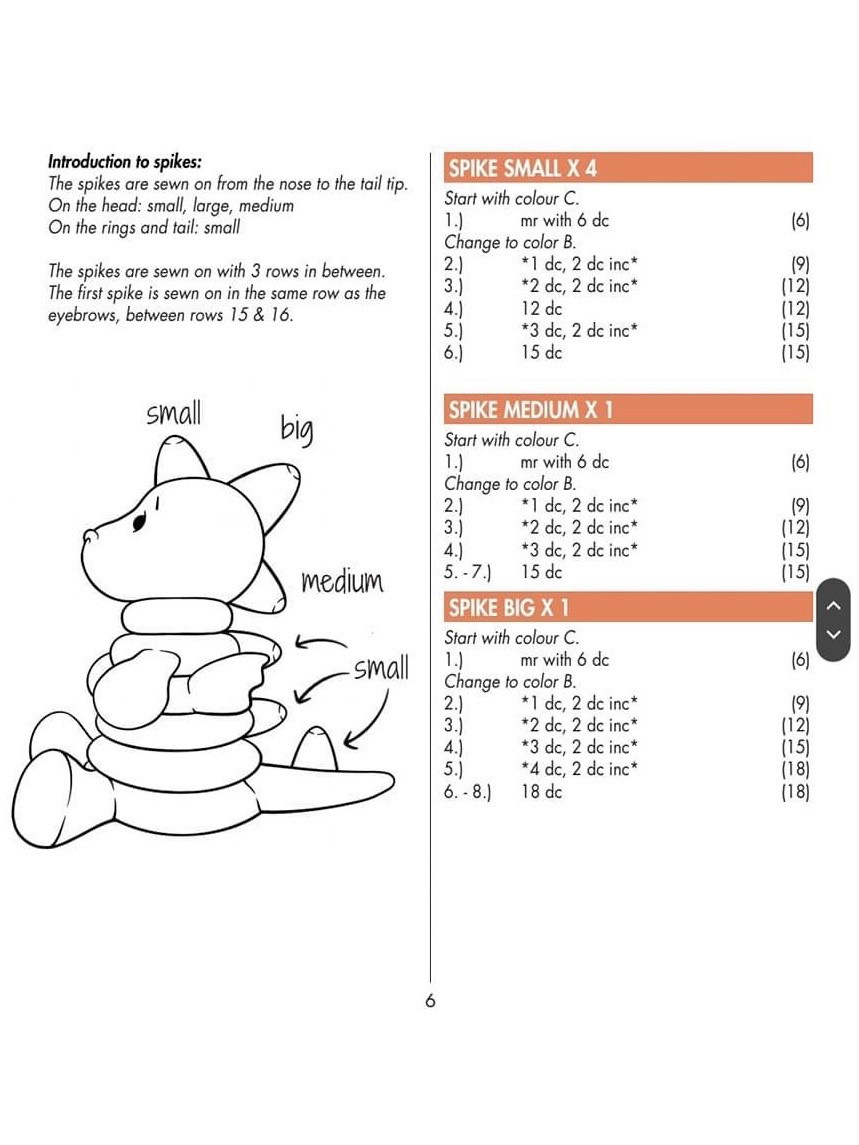 Crochet Pattern Stackable Dino & Dina Amigurumi