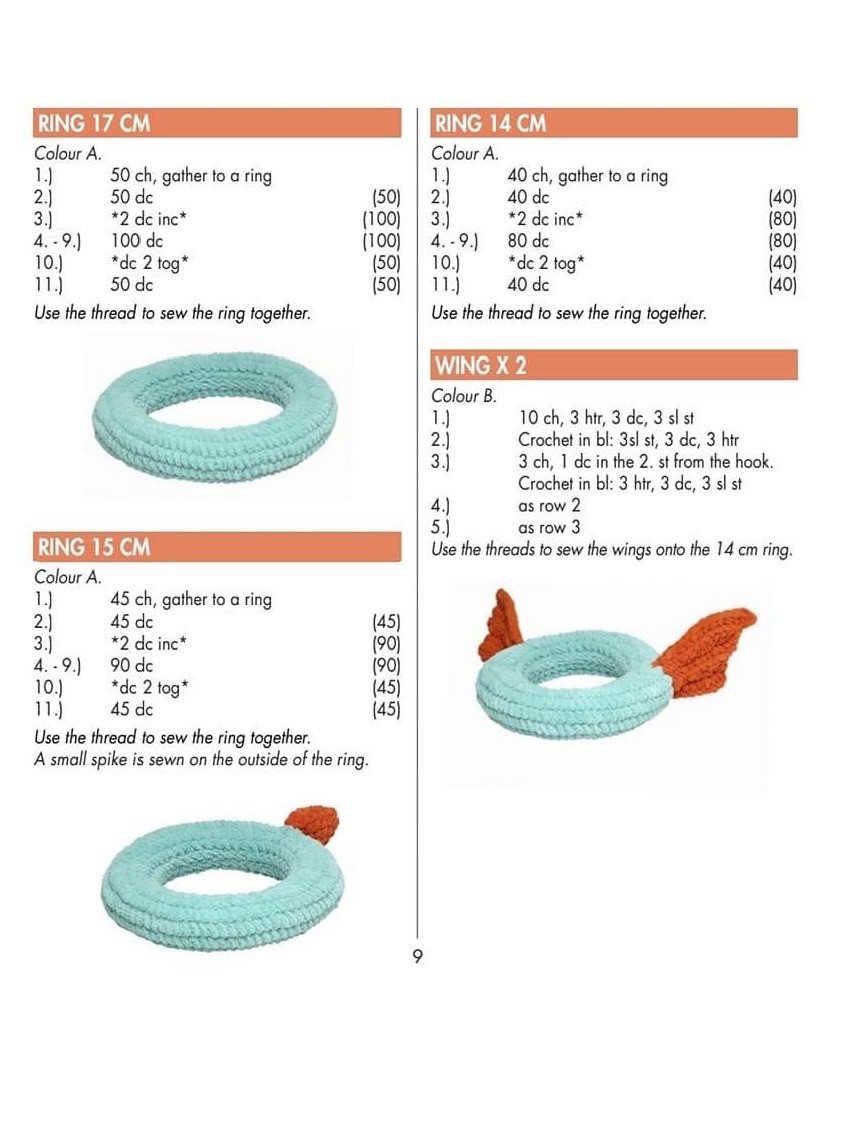 Crochet Pattern Stackable Dino & Dina Amigurumi