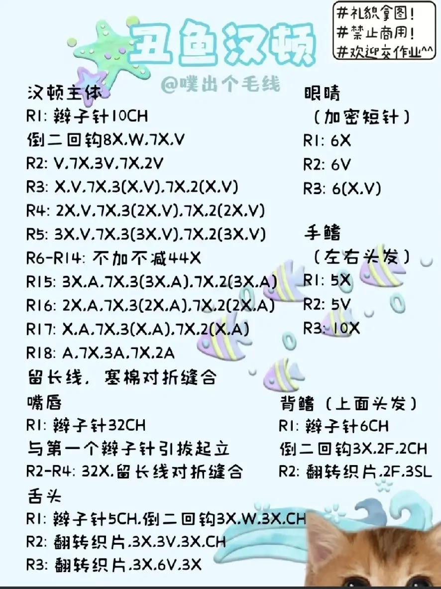 Crochet Pattern Tutorial: Crazy Hair Grandma Amigurumi Doll with Chart and Sewing Guide