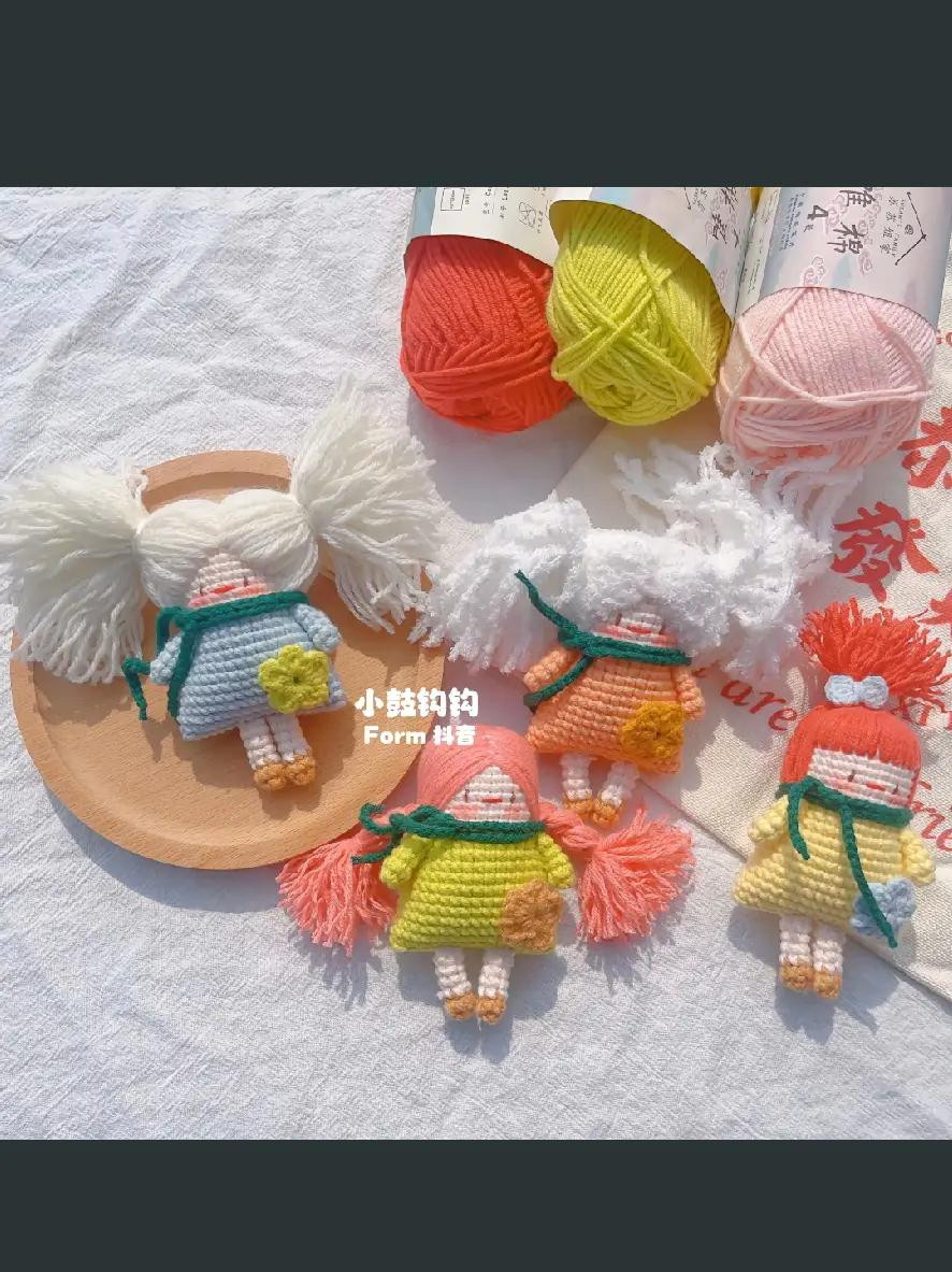 Crochet Pattern Tutorial: Crazy Hair Grandma Amigurumi Doll with Chart and Sewing Guide