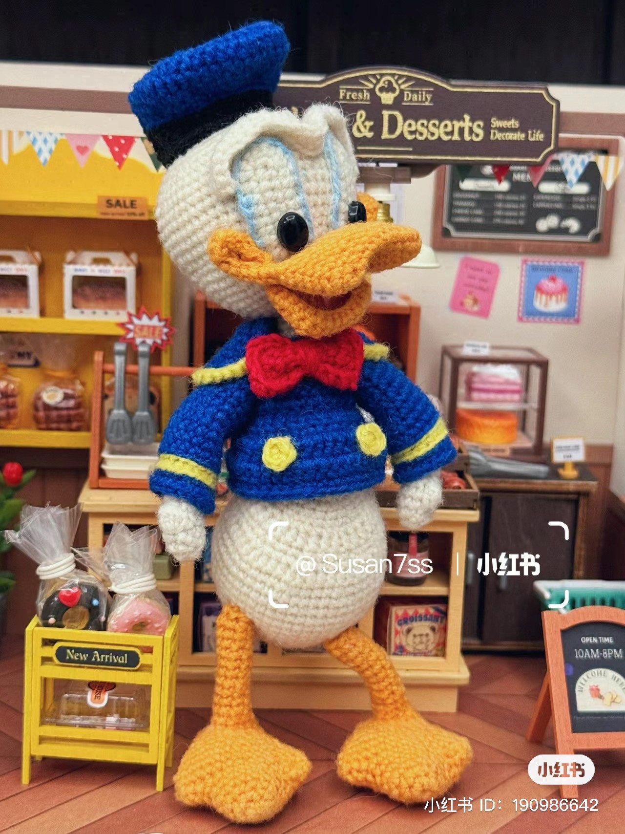 Crochet Pattern Tutorial: Donald Duck Amigurumi Doll