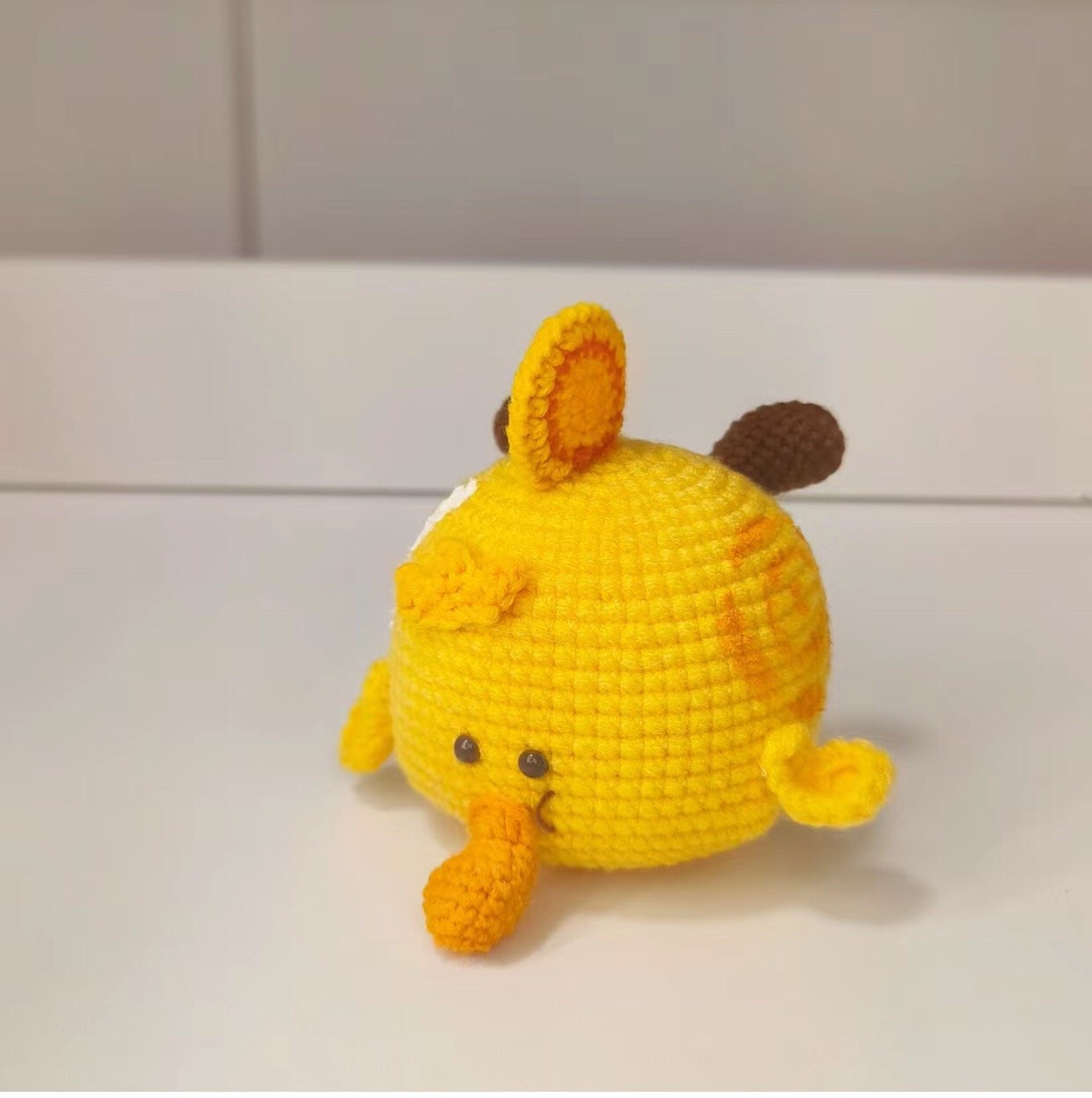 Crochet Pattern Tutorial for Cute Yellow Fat Goose Amigurumi