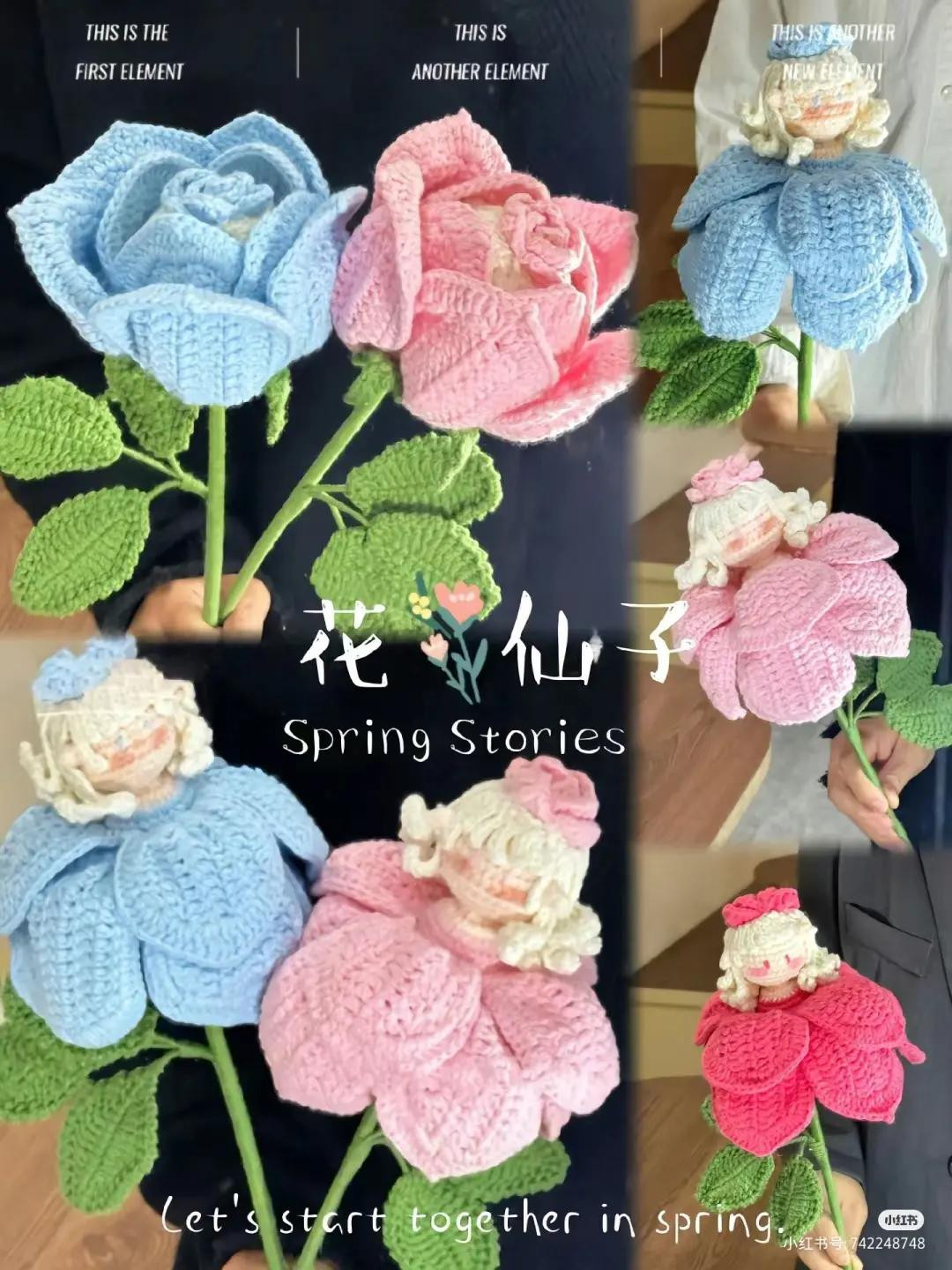 Crochet Pattern Tutorial for Cute Yellow Kero Keychain Doll with Wings and Red Bow