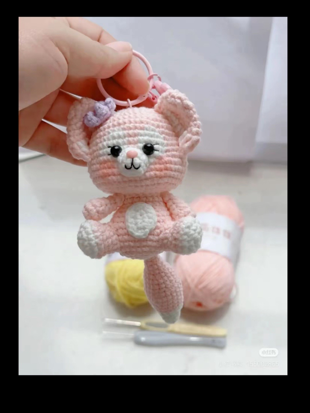 Crochet Pattern Tutorial for Disney LinaBell Amigurumi Keychain