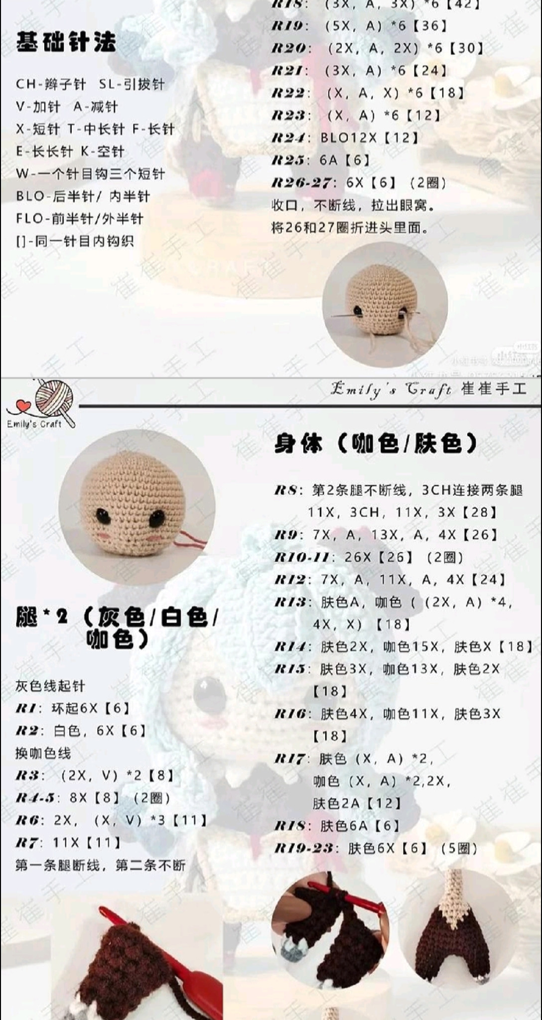 Crochet Pattern Tutorial for Genshin Impact Ganyu Amigurumi Doll