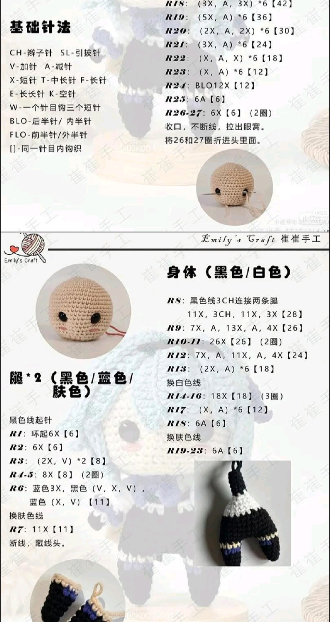 Crochet Pattern Tutorial for Genshin Impact Ganyu Amigurumi Doll