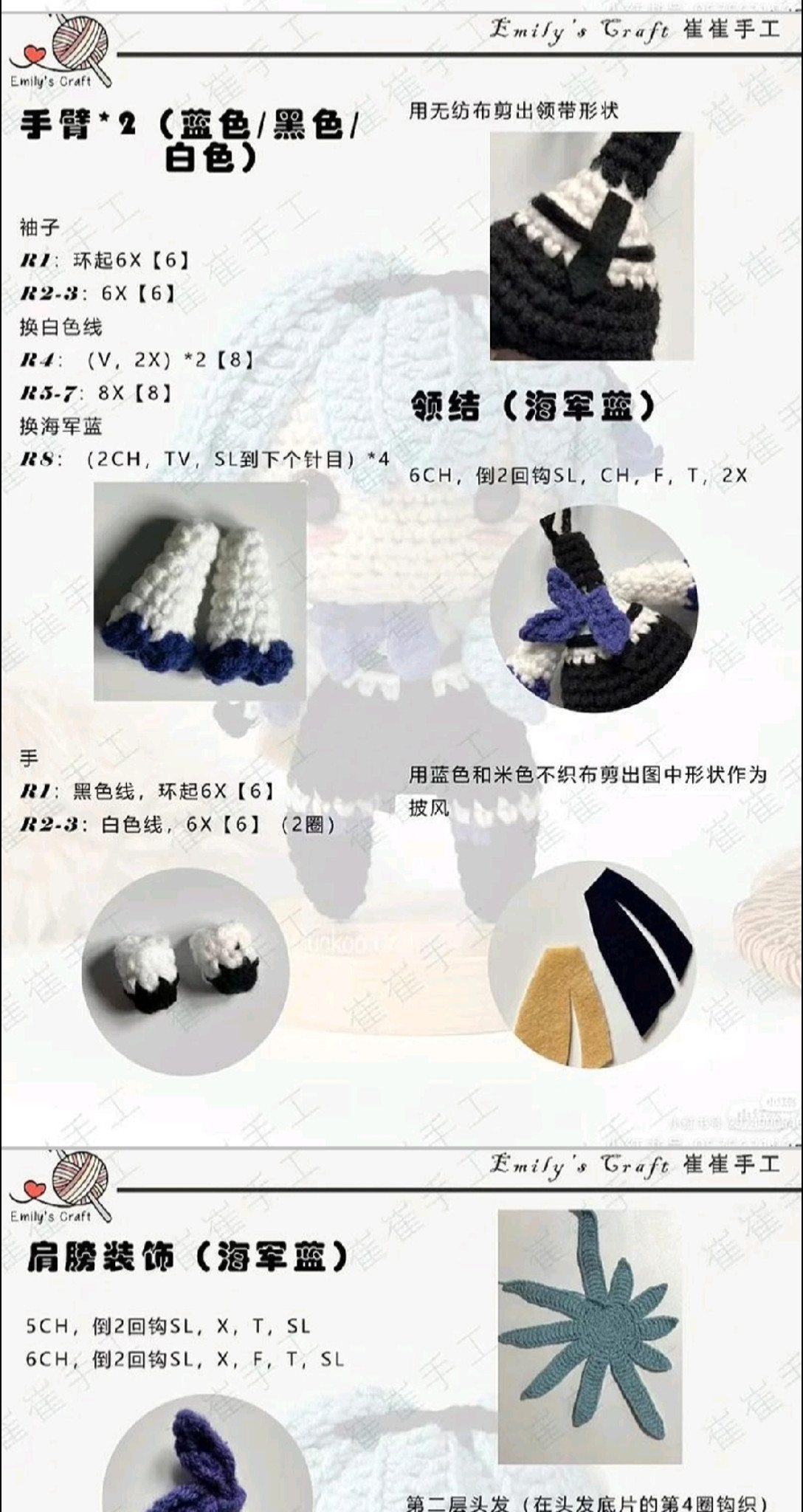 Crochet Pattern Tutorial for Genshin Impact Ganyu Amigurumi Doll