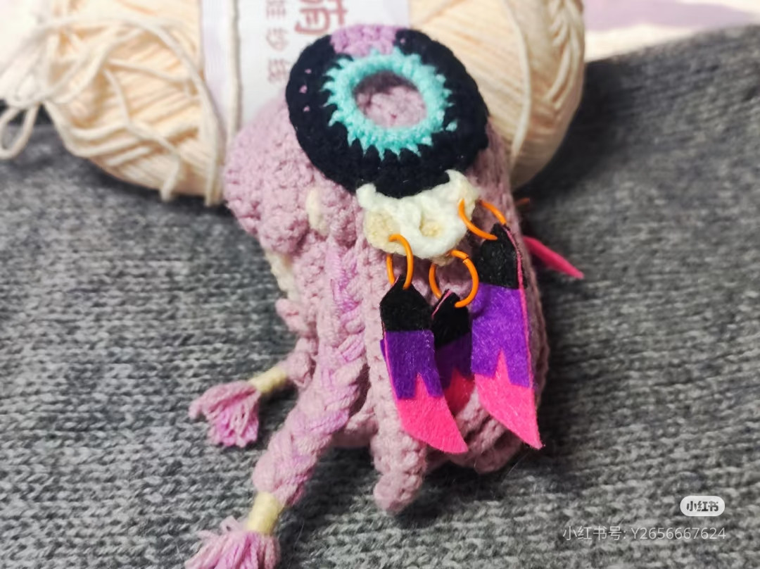 Crochet Pattern Tutorial: Pink Anime Girl Amigurumi with Blue Eyes