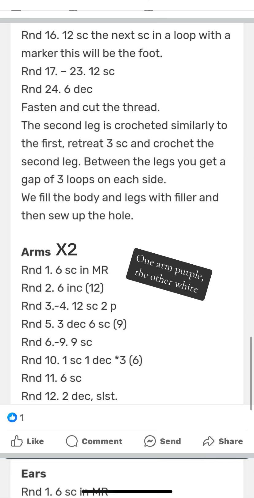 Crochet Pattern: Two-Tone Frankenstein Bunny Amigurumi