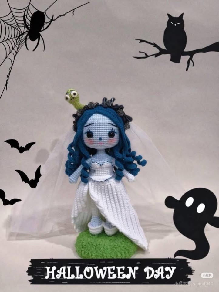 Crochet Pattern: Zombie Emily Amigurumi Doll