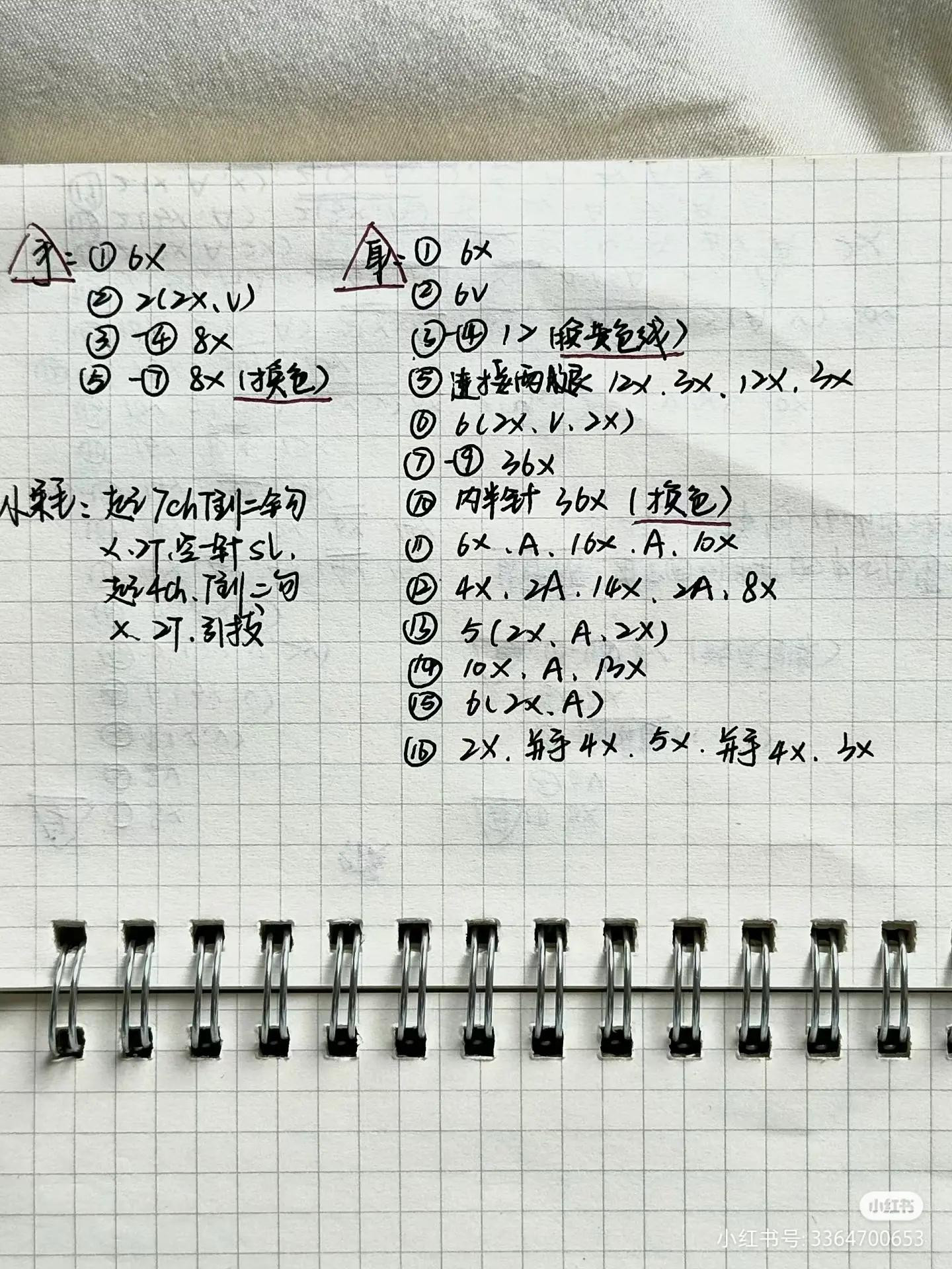 Crochet Patterns for Dog Flower Pot and Graduation Amigurumi Dolls with Handwritten Charts