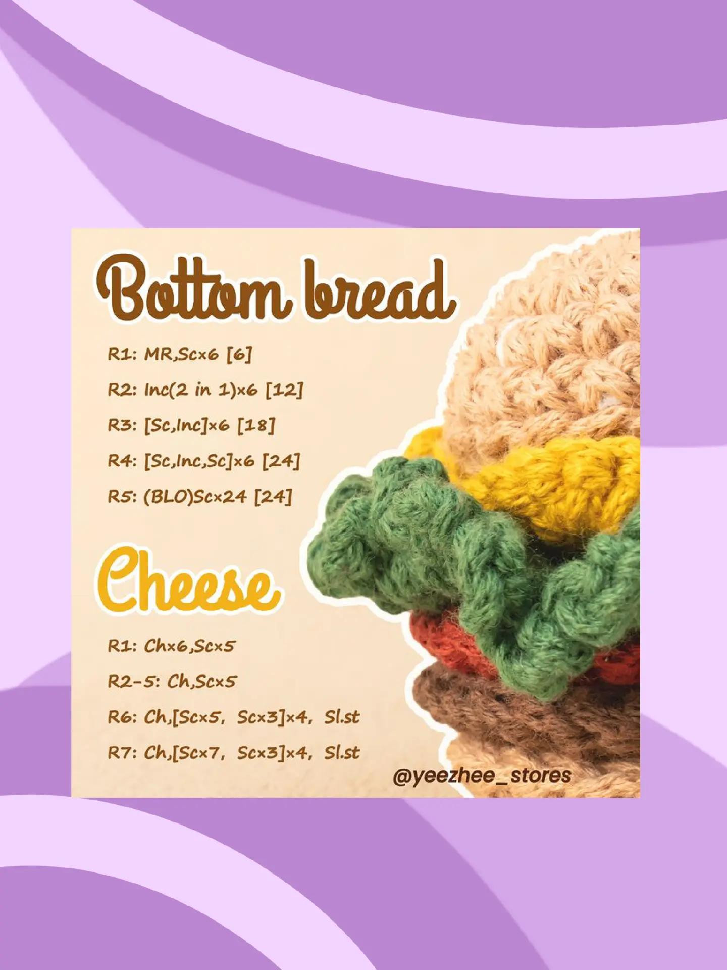 Crochet Patterns: Hat, Raspberry & Top Bread