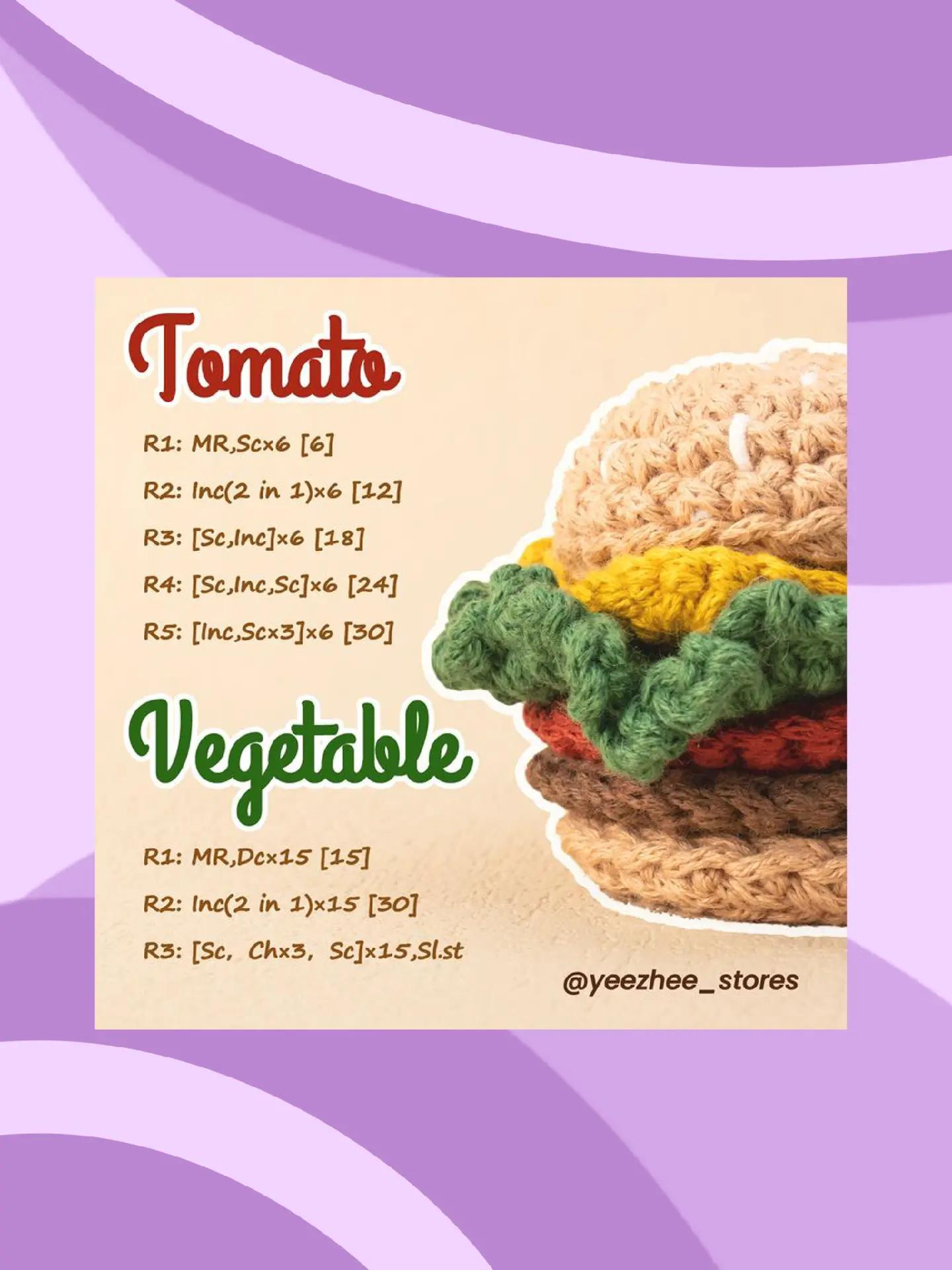 Crochet Patterns: Hat, Raspberry & Top Bread