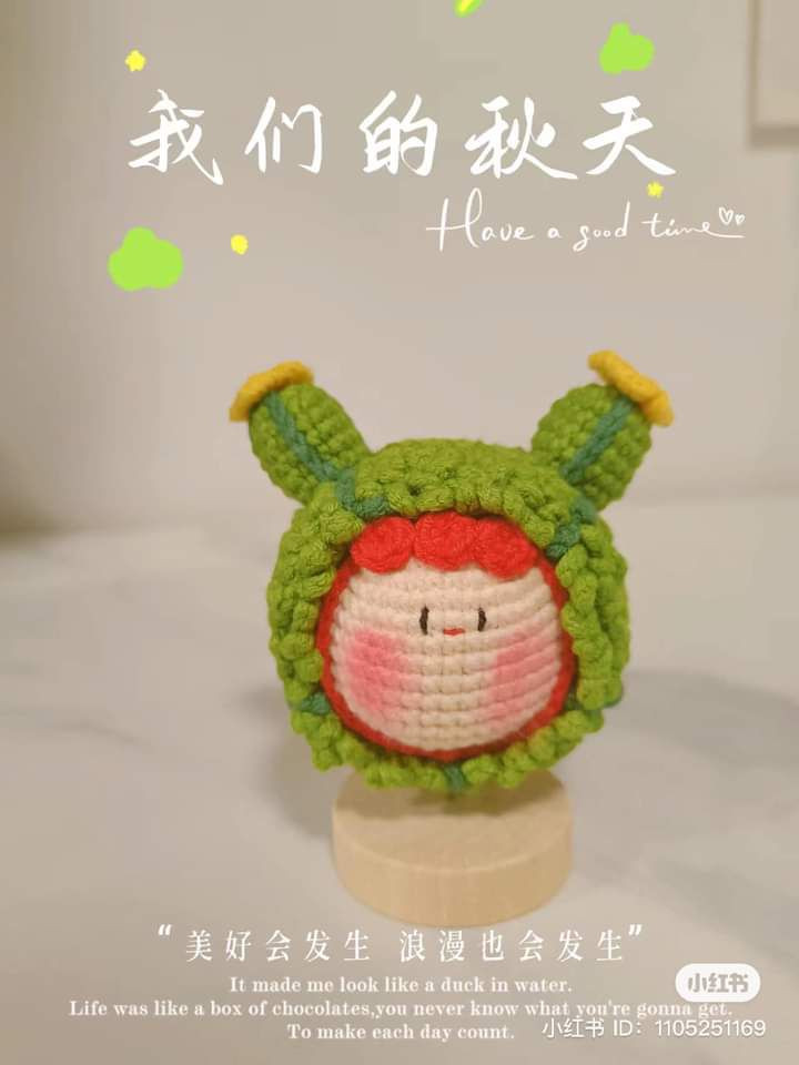 Crochet Patterns: Little Bat and Four-Leaf Clover Dolls