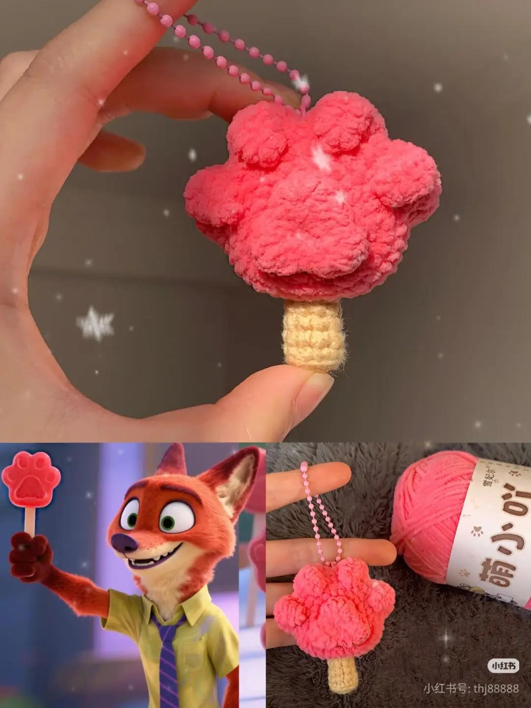 Crochet Paw Popsicle Pattern Tutorial