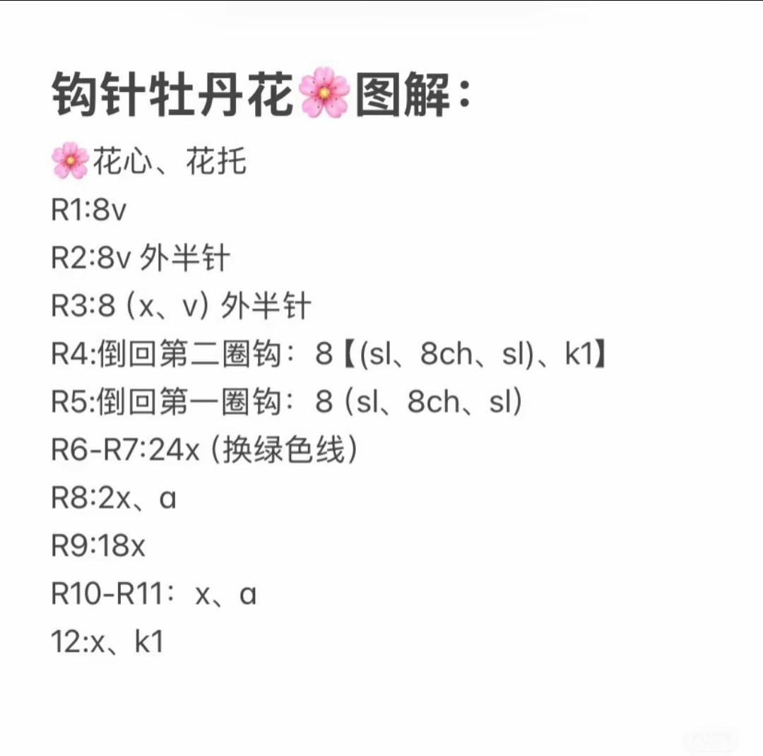 Crochet Peony Flower Keychain Pattern and Tutorial