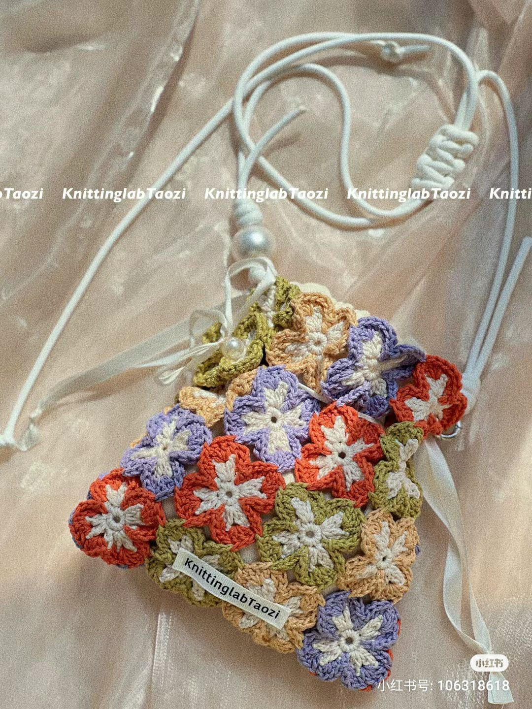 Crochet Phone Bag Chart with Granny Squares and Emoji Patterns