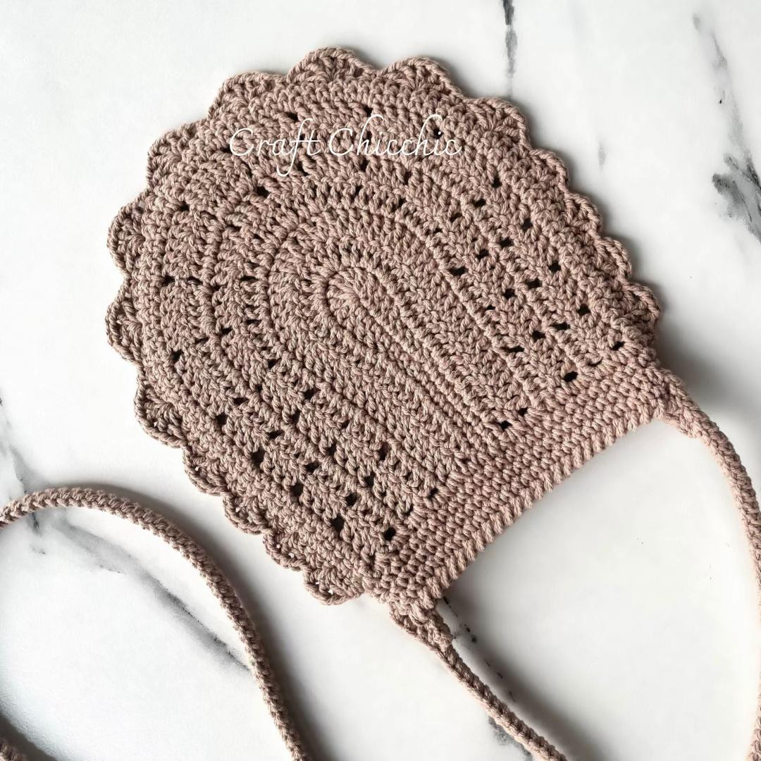 Crochet Phone Bag Pattern - Scallop Edge Design