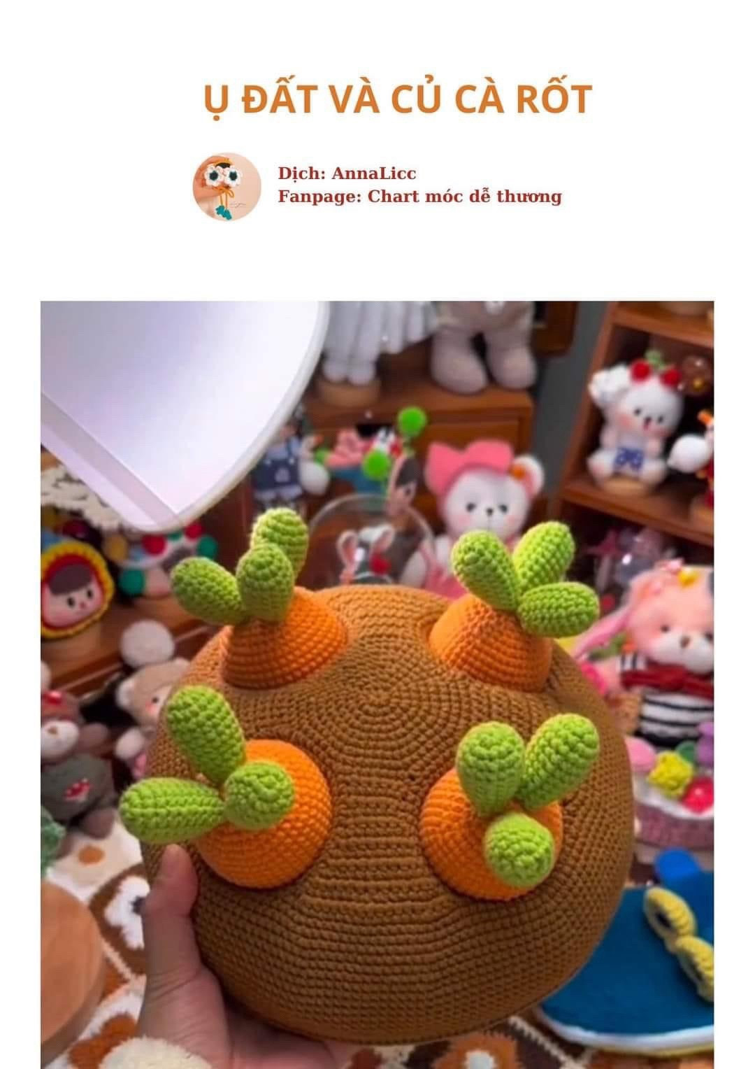 Crochet Pig and Cabbage Doll Pattern