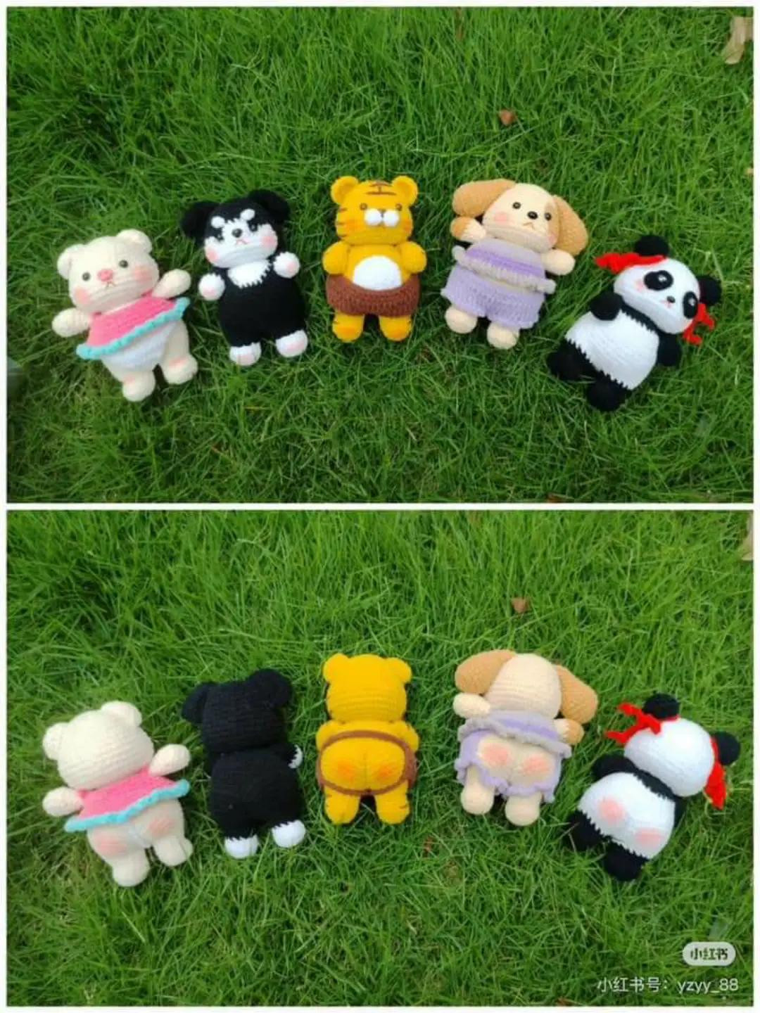 Crochet Piggy Pattern: Cute White Pig Amigurumi Chart with Dress