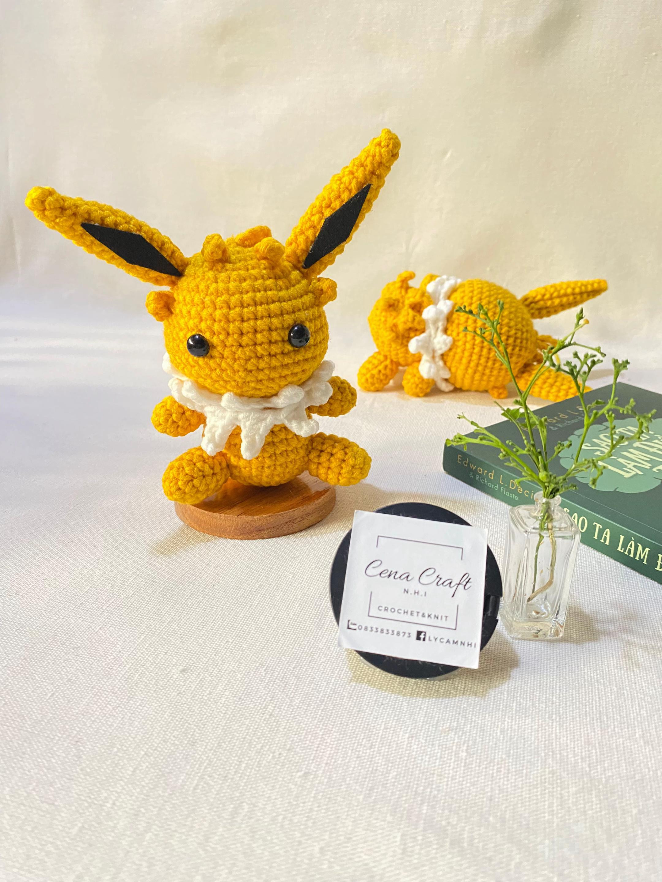 Crochet Pikachu Amigurumi Pattern: Free Chart for Head, Body, Arms, Legs & Ears