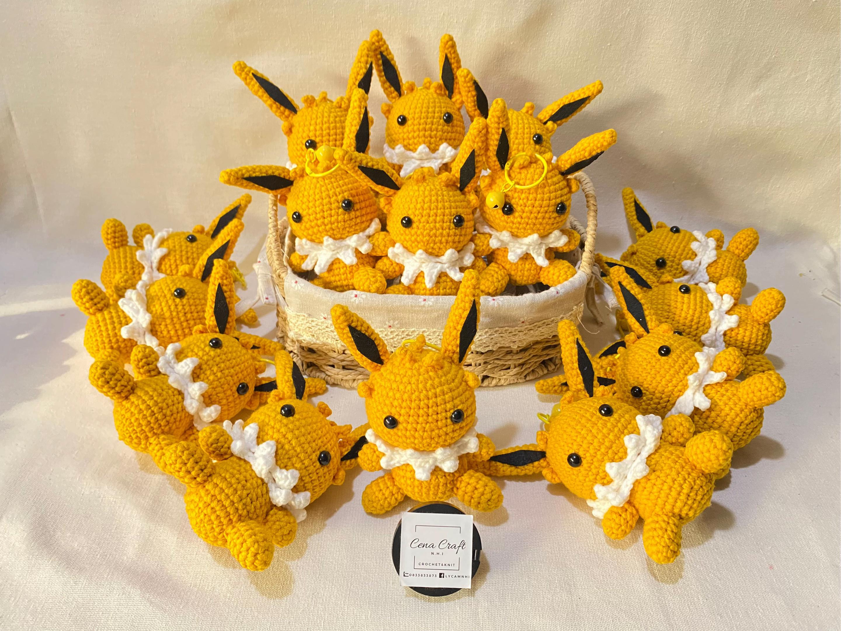 Crochet Pikachu Amigurumi Pattern: Free Chart for Head, Body, Arms, Legs & Ears