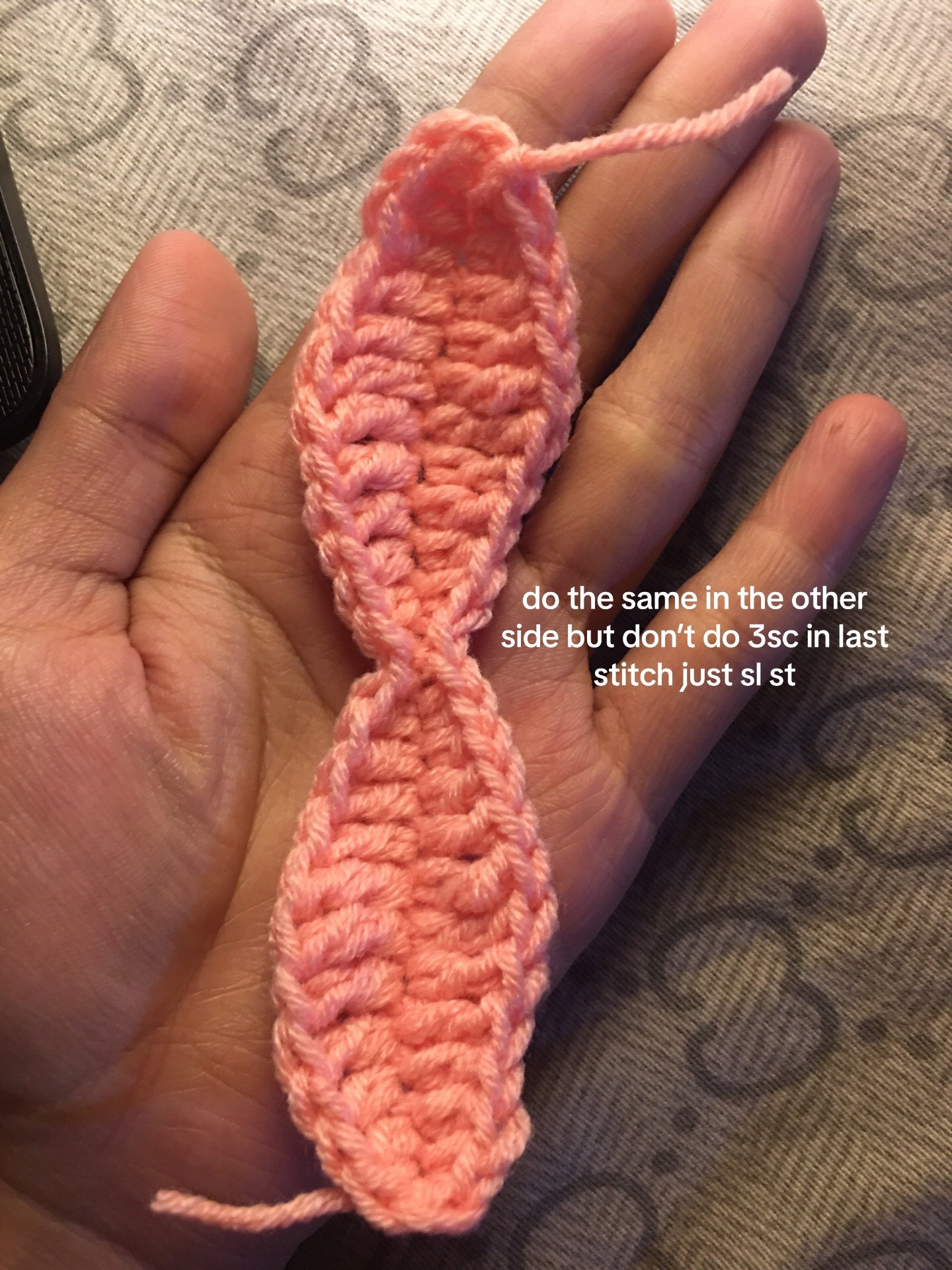 Crochet Pink Bow Tutorial
