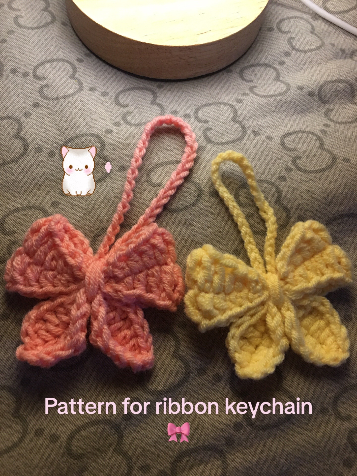 Crochet Pink Bow Tutorial