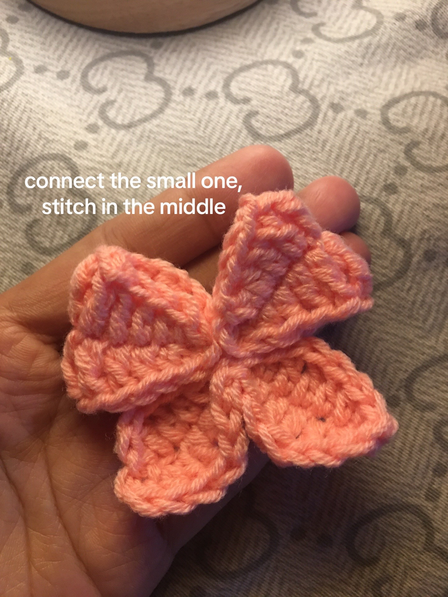 Crochet Pink Bow Tutorial