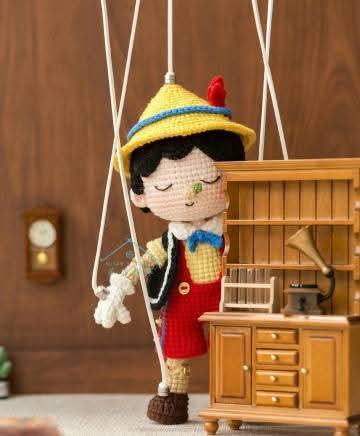 Crochet Pinocchio Marionette Doll Pattern