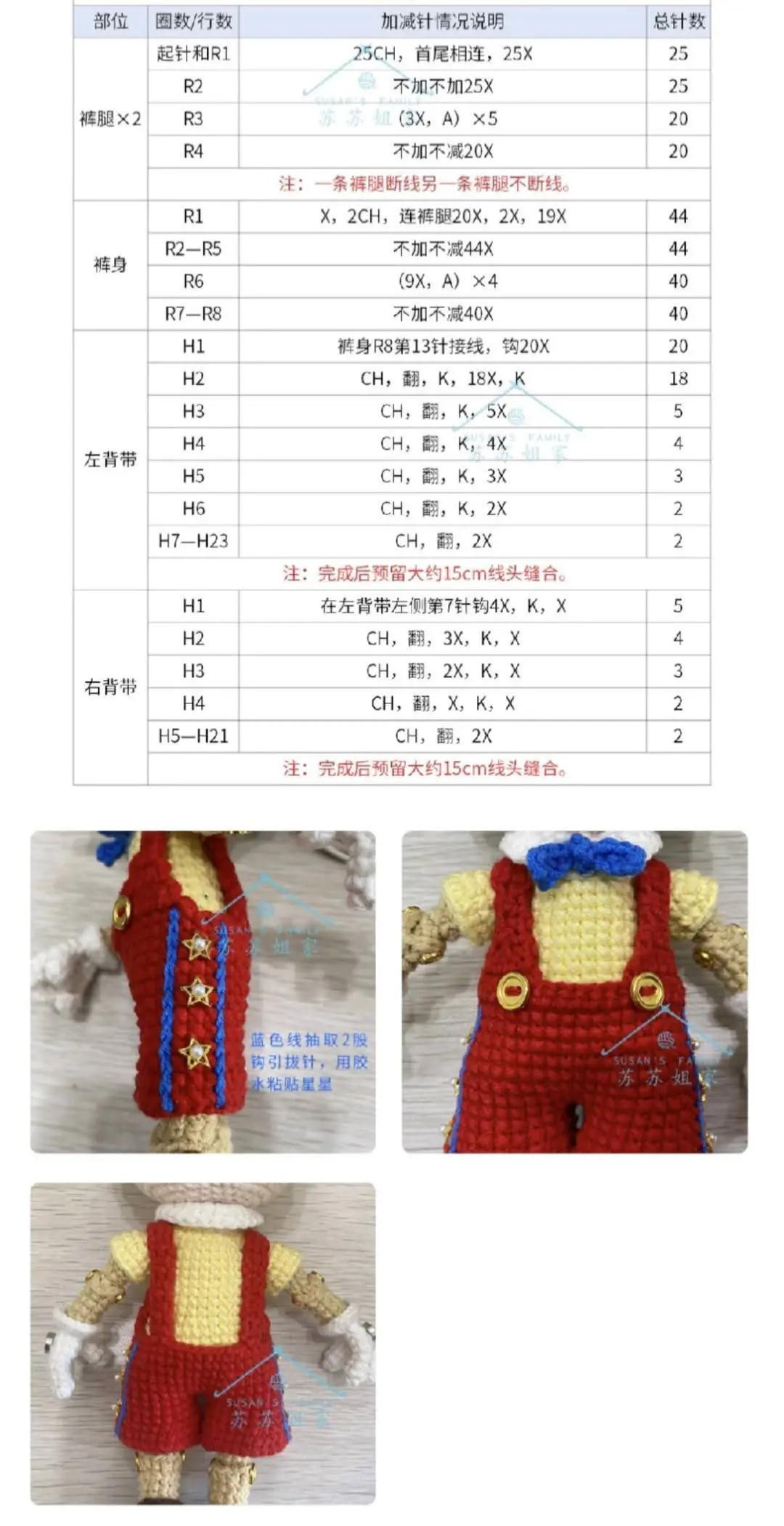 Crochet Pinocchio Marionette Doll Pattern