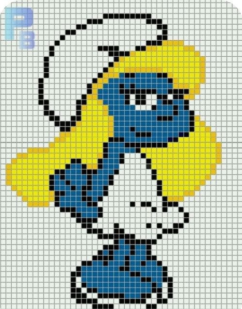 Crochet Pixel Charts for Minnie Mouse, Mickey Mouse, Mario, and Unicorn