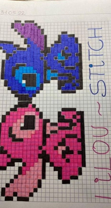 Crochet Pixel Charts for Minnie Mouse, Mickey Mouse, Mario, and Unicorn