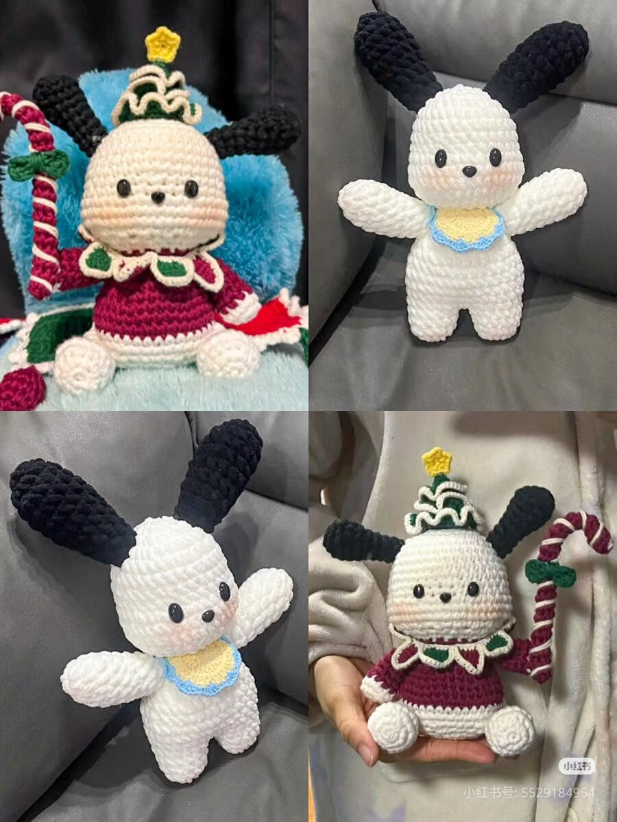 Crochet Pochacco Doll Pattern and Tutorial Chart