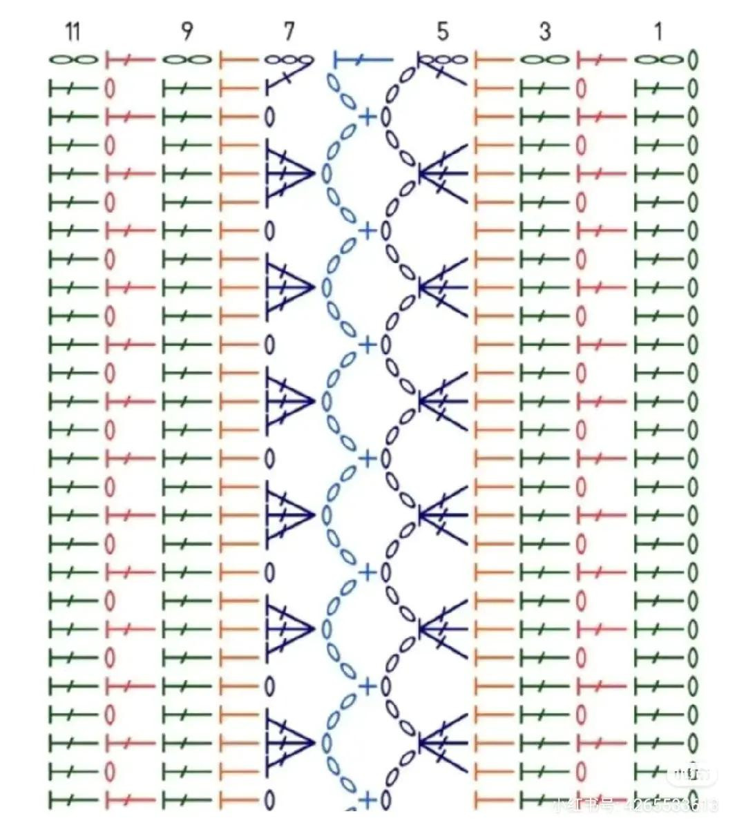 Crochet Poncho Cardigan Pattern: Detailed Chart and Instructions for Yellow Fuga Yarn