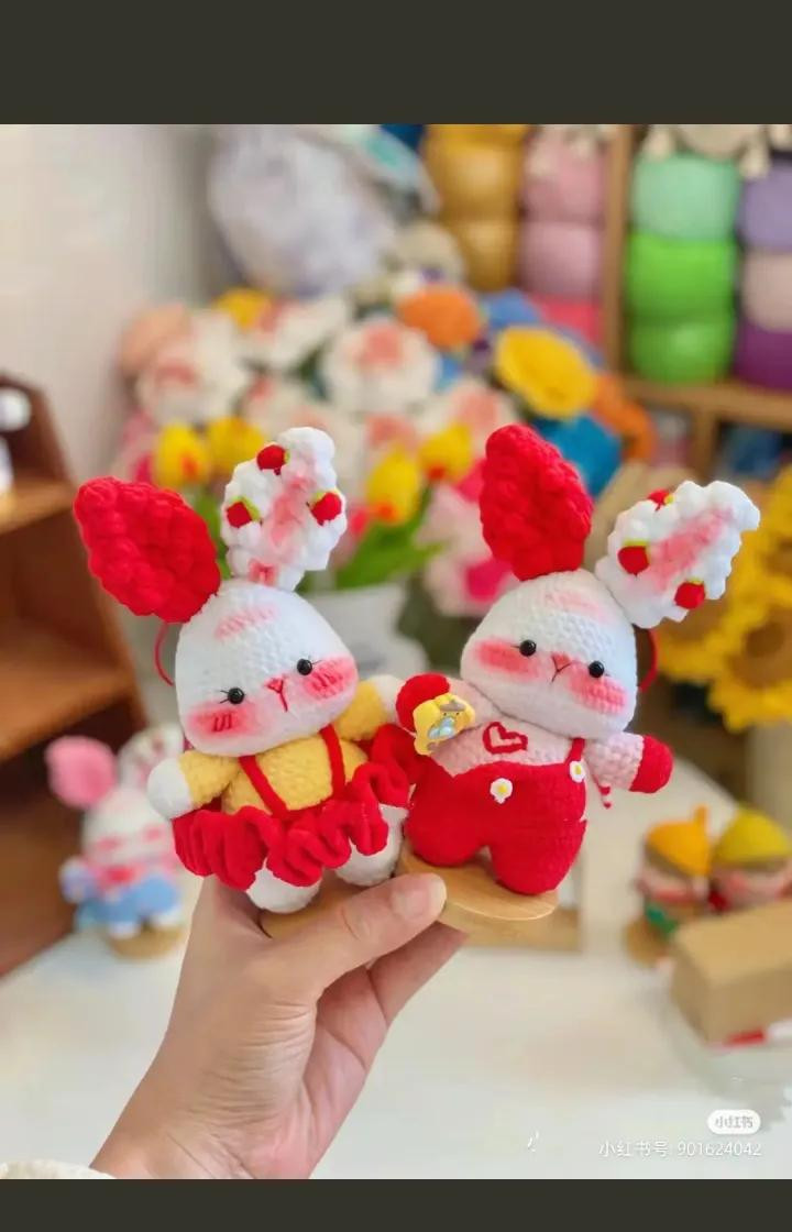 Crochet Popcorn Bunny Amigurumi Pattern