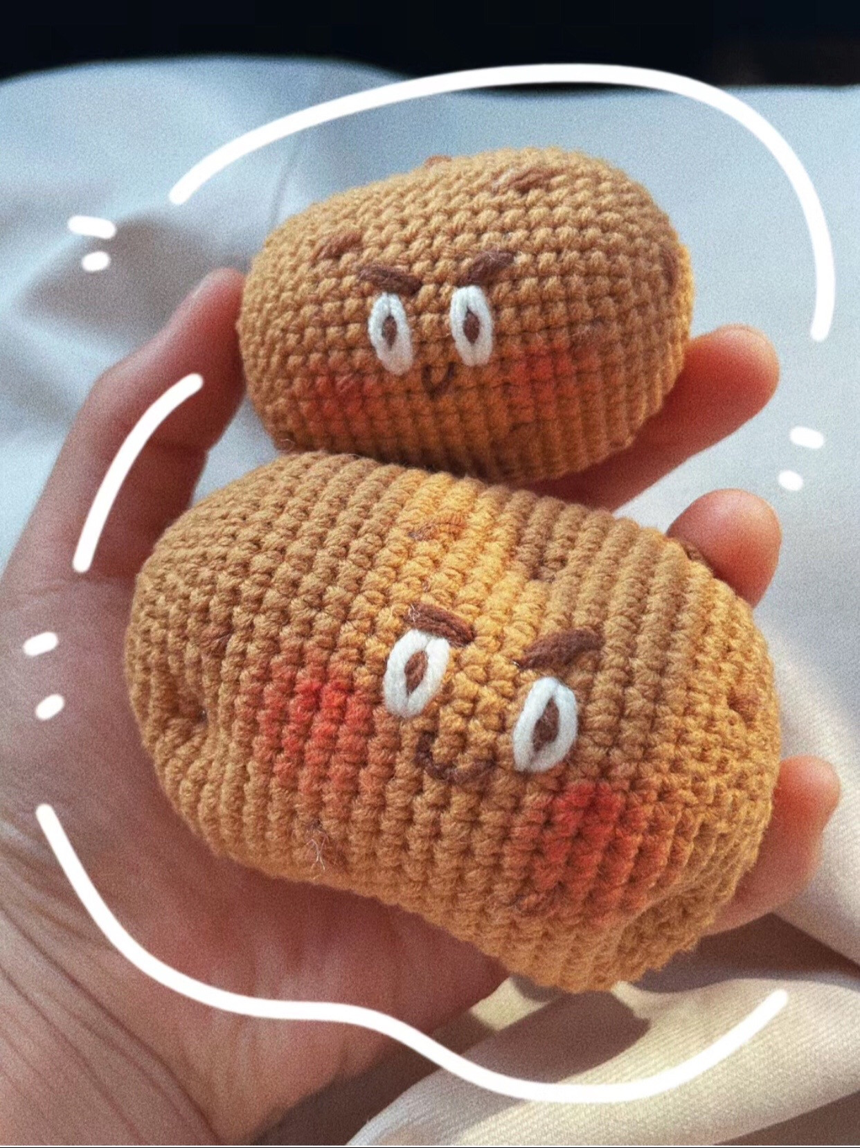 Crochet Potato Doll Pattern: Small and Large Size Tutorial with Stitch Chart