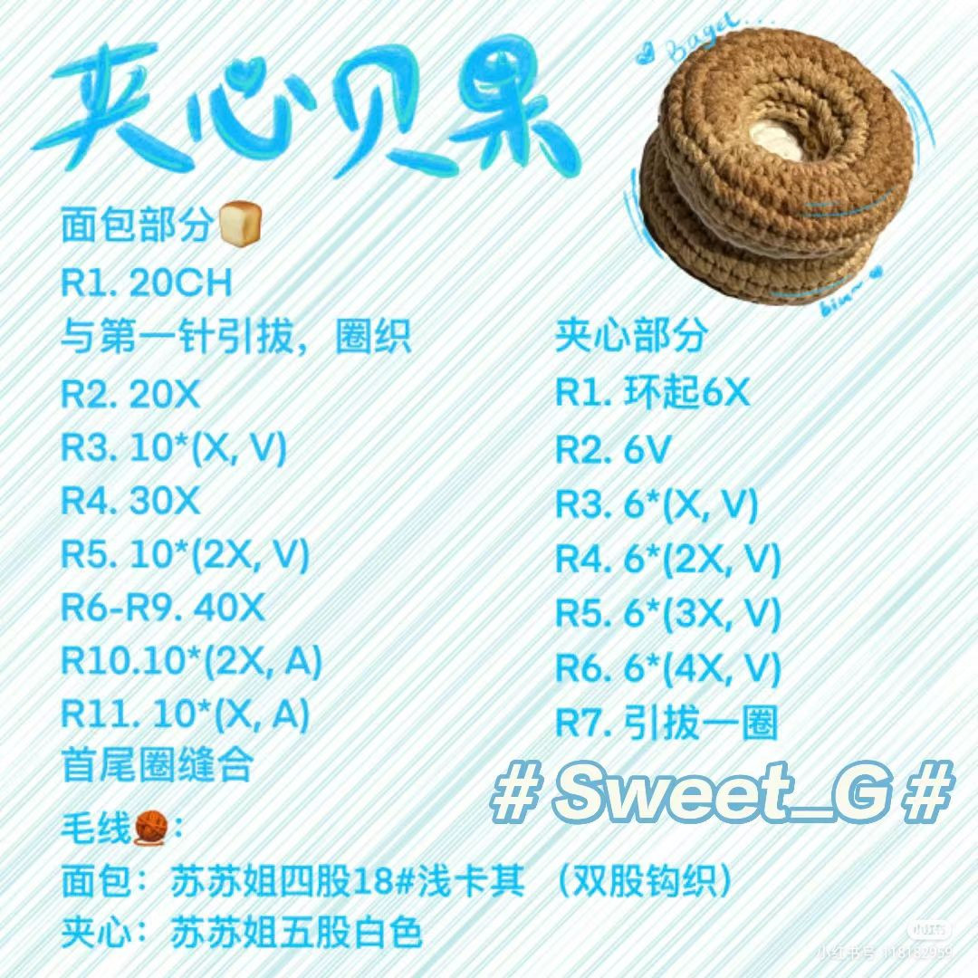 Crochet Pretzel and Bagel Bread Patterns with Instructions