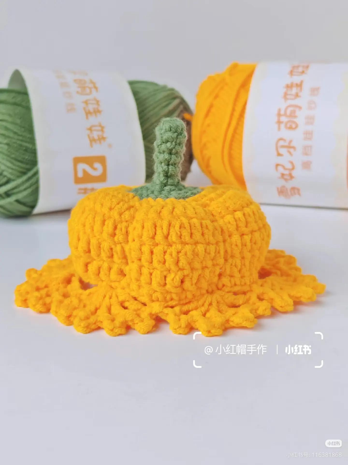 Crochet Pumpkin Hat Pattern with Chart Instructions