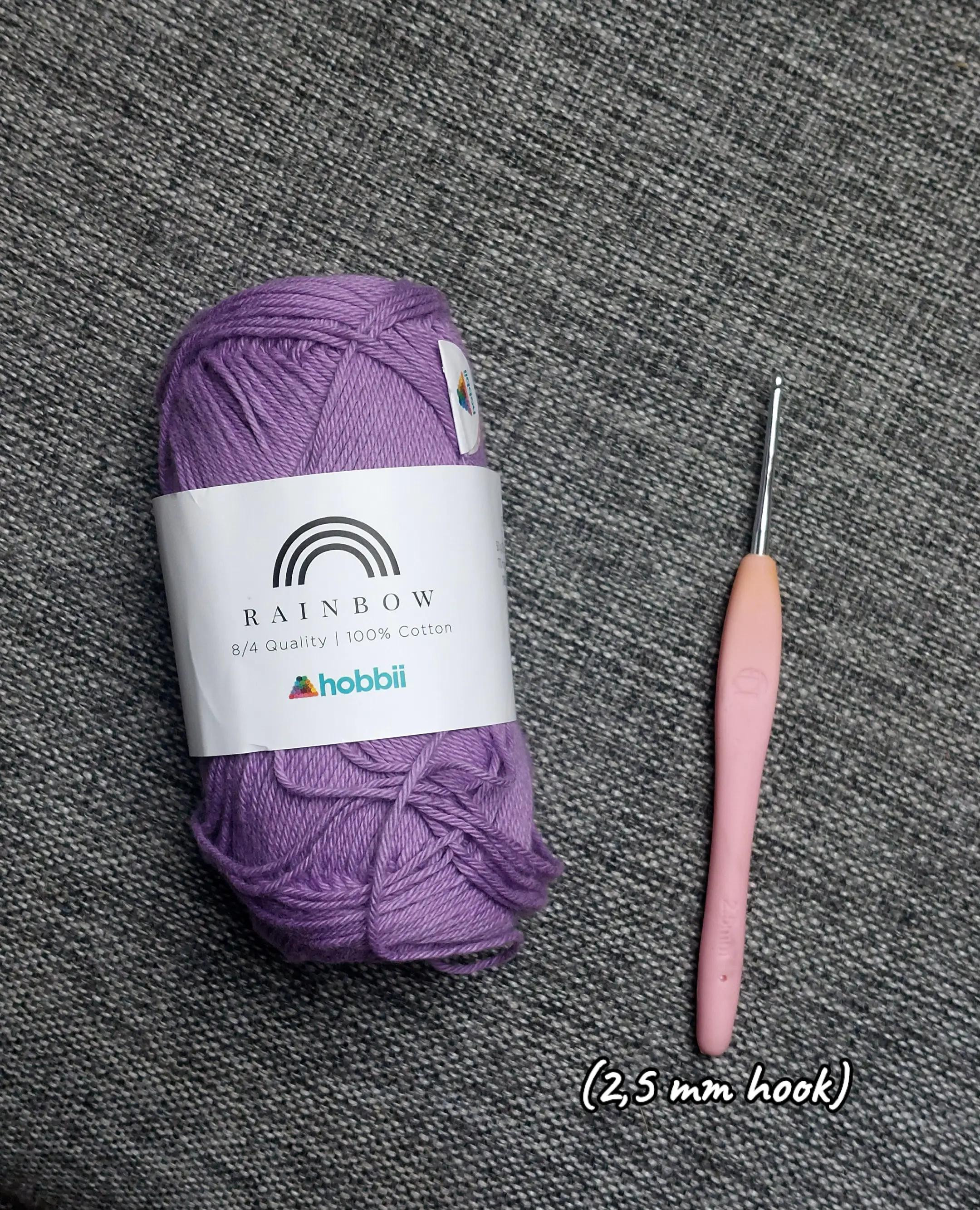 Crochet Purple Lace Bandana Pattern with Chart and Tutorial