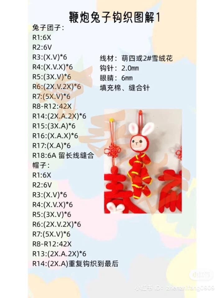 Crochet Rabbit and Dragon Doll Patterns for Chinese New Year