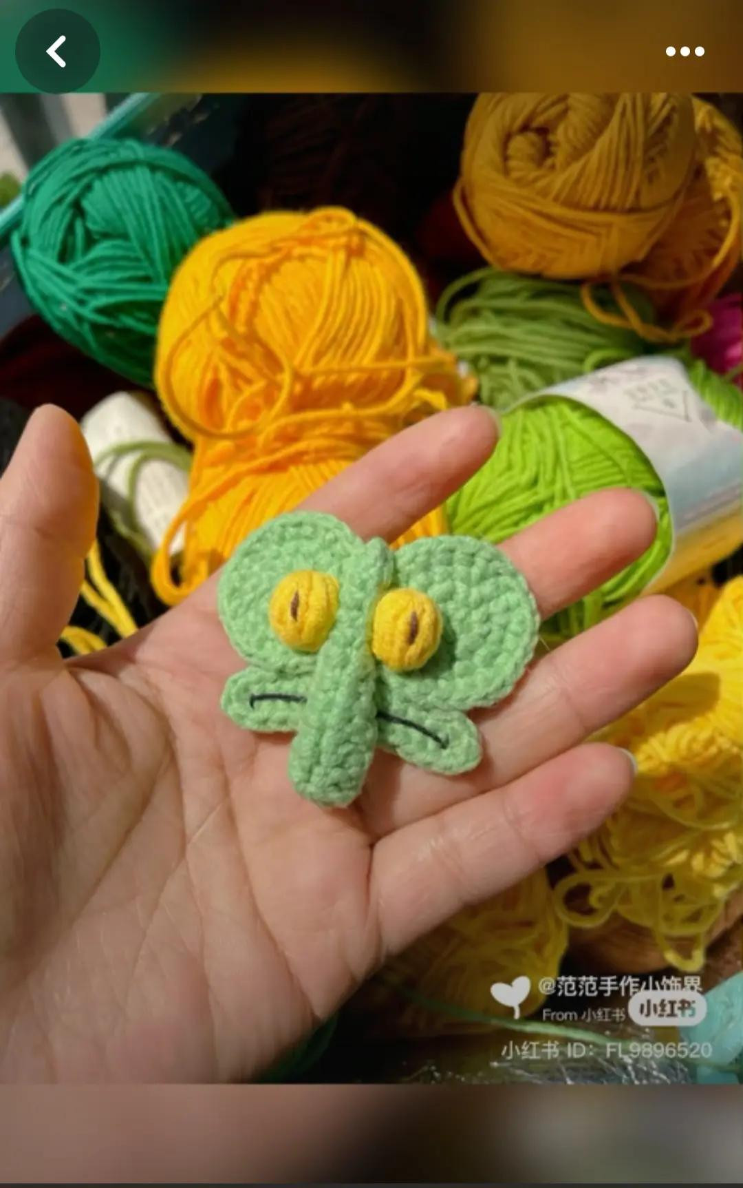 Crochet Rabbit and Squidward Hair Clip Patterns with Step-by-Step Instructions