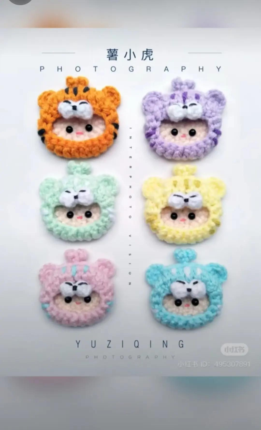 Crochet Rabbit and Squidward Hair Clip Patterns with Step-by-Step Instructions