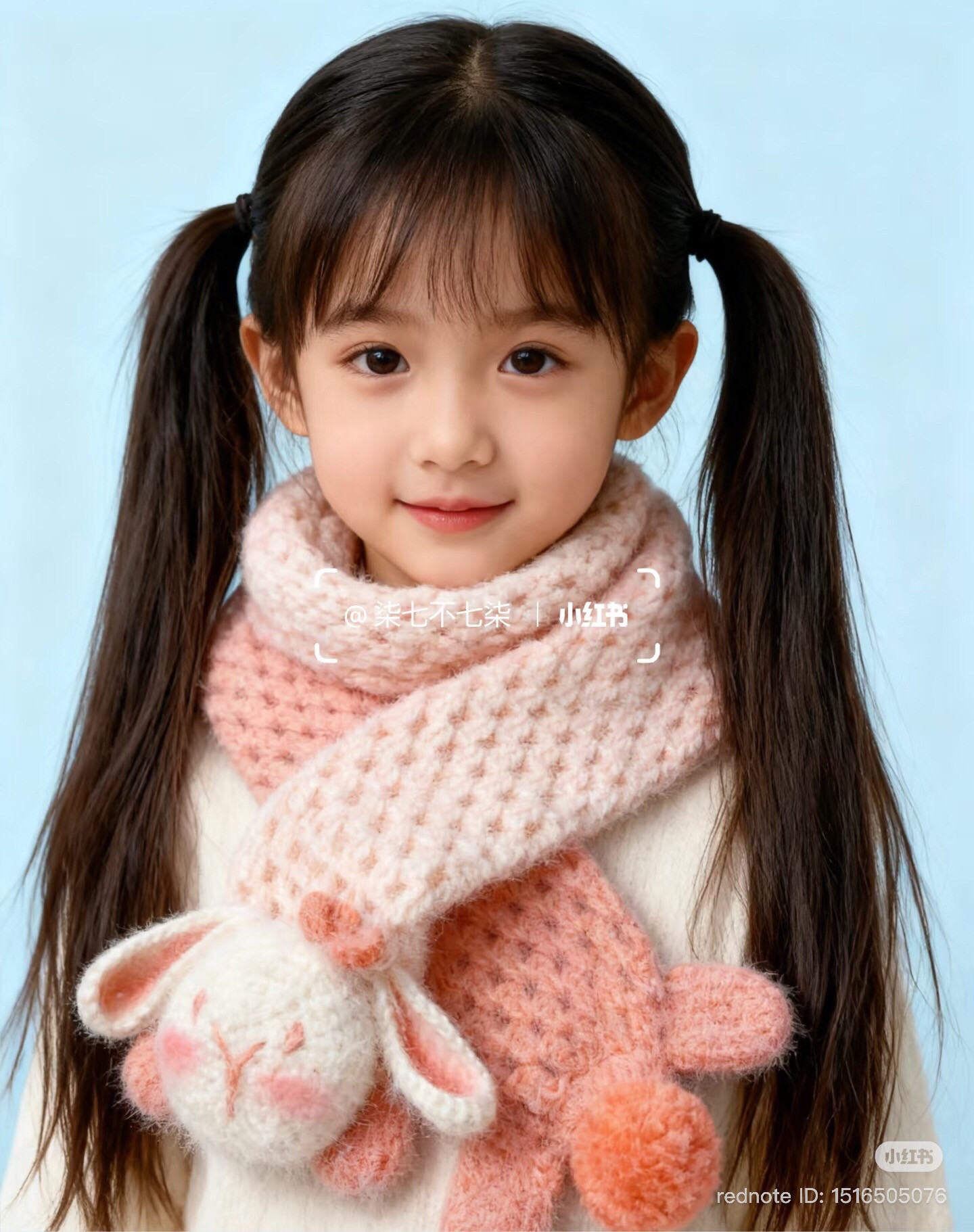 Crochet Rabbit Face Infinity Scarf Pattern Chart