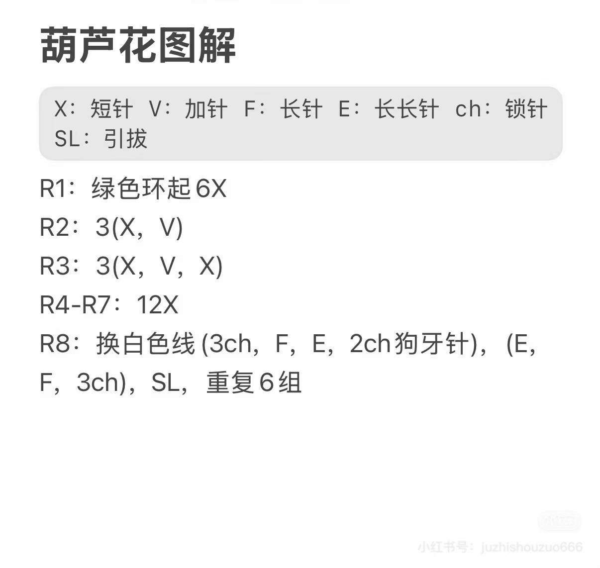 Crochet Rainbow Gourd Branch with Flowers and Leaves Pattern