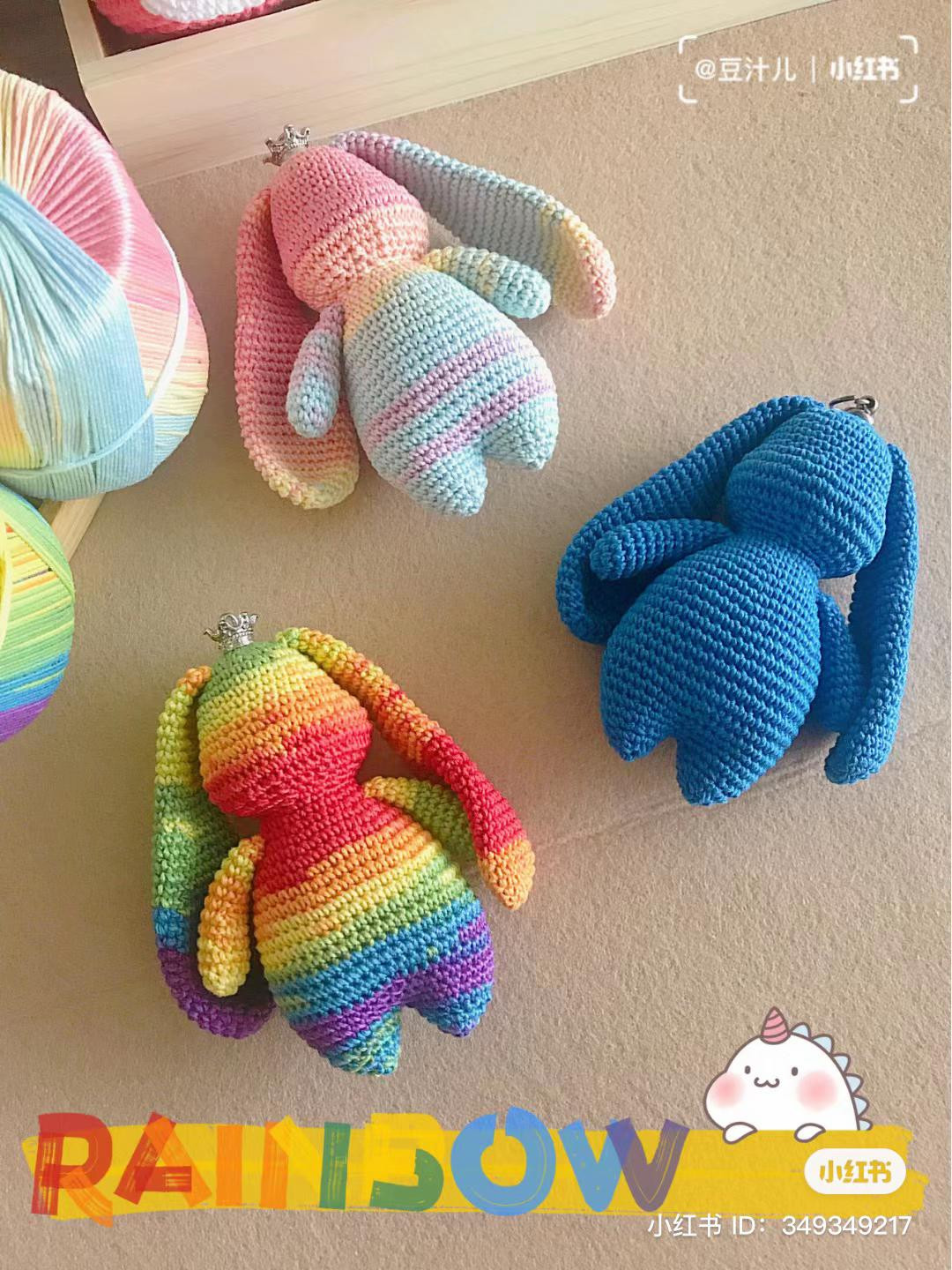Crochet Rainbow Llama Amigurumi Pattern Tutorial