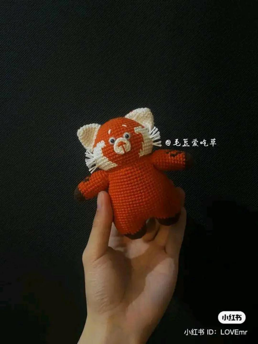 Crochet Red Panda Amigurumi Pattern Chart