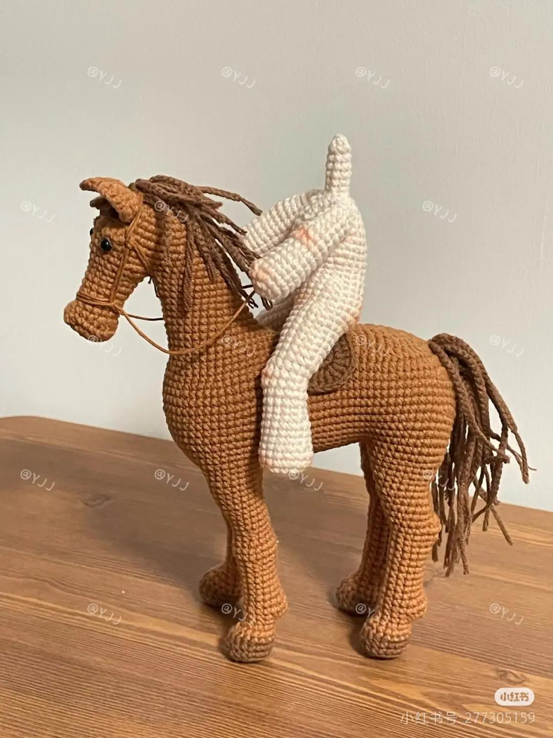 Crochet Riding Body Doll Pattern for Horse and Swing