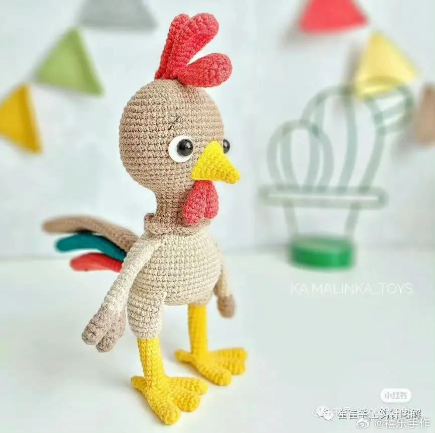 Crochet Rooster and Hen Doll Pattern Tutorial